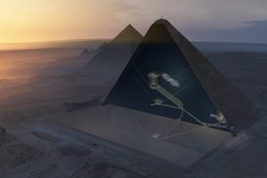 Просканированная пирамида Хеопса