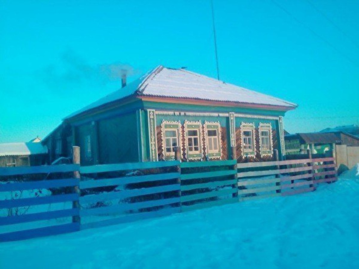 Дом, в котором родился Ельцин, до пожара
